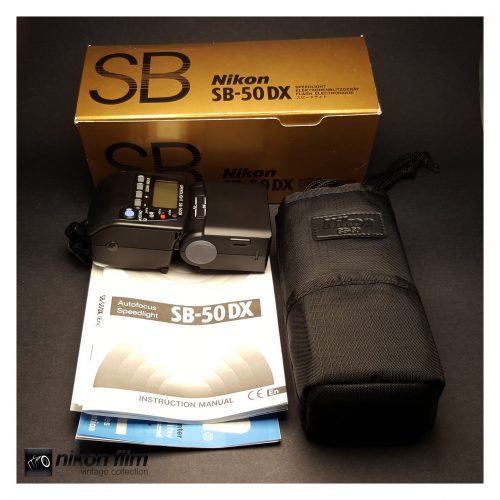 33065 Nikon SB 50 DX Latest Small Flash Boxed 1 scaled