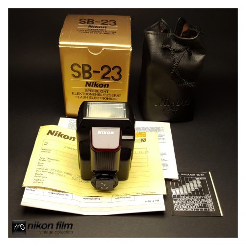33052 Nikon SB 23 Compact TTL Auto and Manual AF Flash Boxed 1 scaled