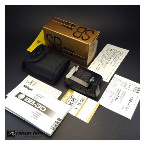 33063 Nikon SB 30 Dedicated Full Featured TTL Shoe Mount Flash Boxed 1 scaled
