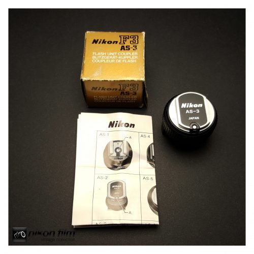 33088 Nikon AS 3 F3 Flash Unit Coupler Boxed 1 scaled