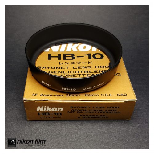 34133 Nikon HB 10 Bayonet Hood Boxed 1 scaled