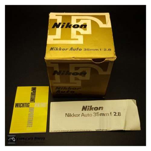 37004 Nikkor F AUTO 35mm F28 Empty Box 1 scaled