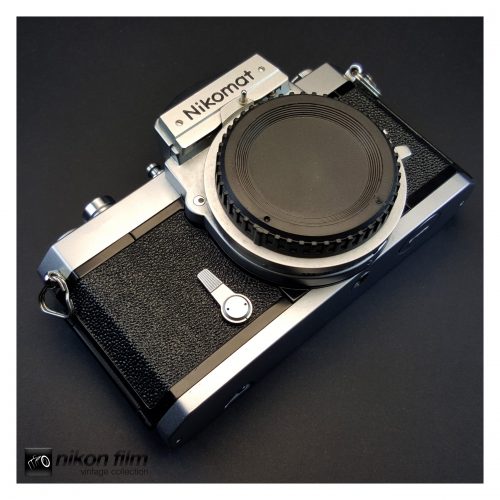 21055 Nikon FT NIKOMAT Chrome Film Camera FT 4183574 1 scaled